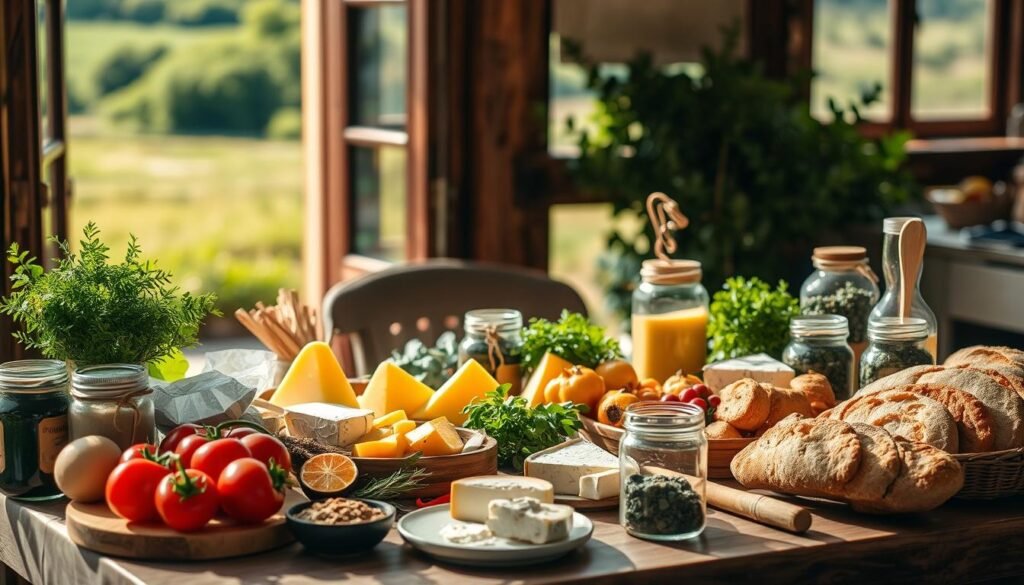 local ingredients in eco-friendly cuisine